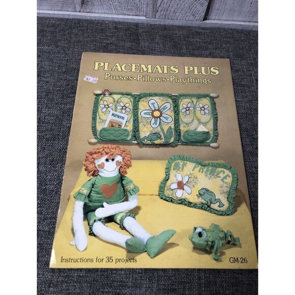 Sewing Projects 24 Hour and Placemats Plus Books Lot of 2 Craft Patterns - Picture 5 of 6